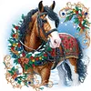 (Multi-Style)Christmas Horse-Partial Special Shaped Diamond Painting 40*40cm