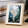 Framed Hummingbird-Pearls Painting Kit DIY Diamond Painting Pearl Dot Crafts 17*22CM
