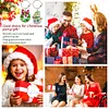 8PCS DIY Diamond Painting Art Santa Wine Glass Charms Snowman Wreath Pendant Kits