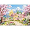Pastoral Scenery Cottage-11CT Stamped Cross Stitch 85*65cm/33.46*25.59in(Big Size)