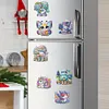 12PCS DIY Diamond Art Refrigerator Sticker Kits for Home Decor (Gnome)