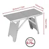 Stainless Steel Compact Camping Table Folding Camp Table for Cooking Hiking