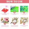 (US Local)Acrylic Special Shape Flower Bird Diamond Painting Clock Ornaments Kit