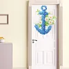 Diamond Painting Blue Flower Wreath Door Hanging Decor