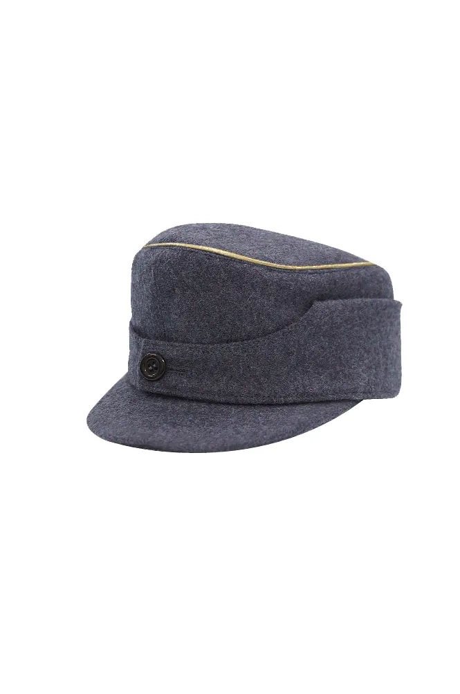   Luftwaffe Single Button Bergm&uuml;tze Blue Grey Wool Field Cap German-Uniform