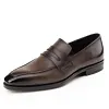 Stylish Mens Dress Shoes Genuine Leather 