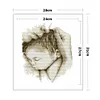 （No Printed Canvas）Counted Cross Stitch 14CT-Embrace 28*31cm(Brand)
