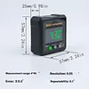 Digital Angle Finder 4-Side Magnetic Angle Gauge Cube Inclinometer Level Box