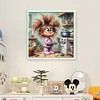 Girl In Kitchen-11CT Stamped Cross Stitch 40*40cm/15.75*15.75in