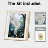 Framed Hummingbird-Pearls Painting Kit DIY Diamond Painting Pearl Dot Crafts 17*22CM