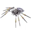 Steampunk DIY Assemble 3D Metal Mechanical Spider Model with Clock Assemble Insect Model Handmade Crafts Desktop Decorations