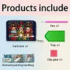 (US Local)DIY Diamond Art Diamond Dot Card Pack 5D Diamond Painting Coin Pouch Gift (Elk)