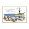 Shell Lighthouse-14CT Stamped Cross Stitch Kit(16x22cm)