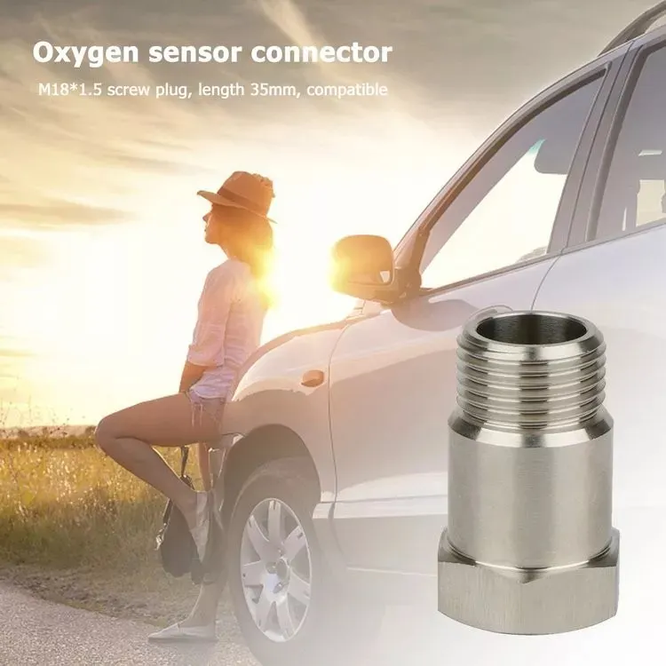 Garlaven Universal M18x1.5 Car Oxygen Sensor Adapter Vehicle Engine Lamp Extenders