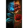 (Big Size)Flame Rose-Paint by Numbers Acrylic Painting 40*70CM