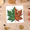6PCS Diamond Painting Autumn Pattern Greeting Cards Congratulations Cards