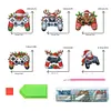 (US Local)6PCS  Xmas DIY Crystal Refrigerator Magnet for Decor (Game Controller)