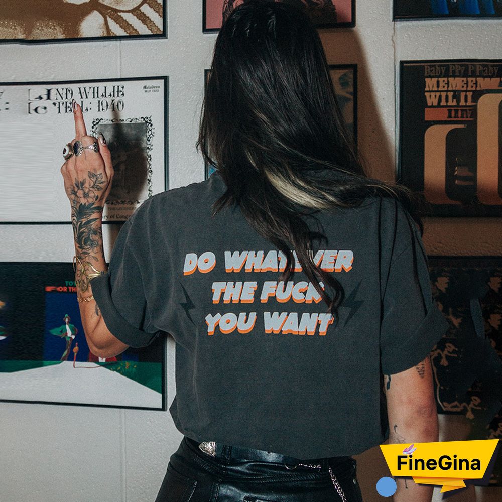 Do Whatever You Want Women's Black T-Shirt
