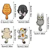 5Pcs Diamond Painting Refrigerator Magnets Diamond Art Kits for Adults (Cat B)