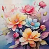 (Multi-Style) Flowers-11CT Stamped Cross Stitch 40*40cm/15.75*15.75in