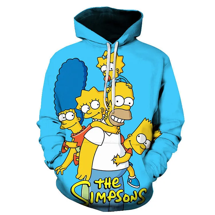 The Simpsons Hoodie 3D Digital Printed Hoodie Casual Sweatshirt