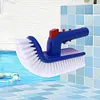 180 Degree Rotating Hand Scrub Brush Curved End Pool Cleaning Brush for Bathroom