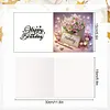 6Pcs Diamond Painting Birthday Theme Greeting Cards Congratulations Cards & Gifts