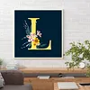Diamond Painting -DIY Round Drill Sunflower Letter L
