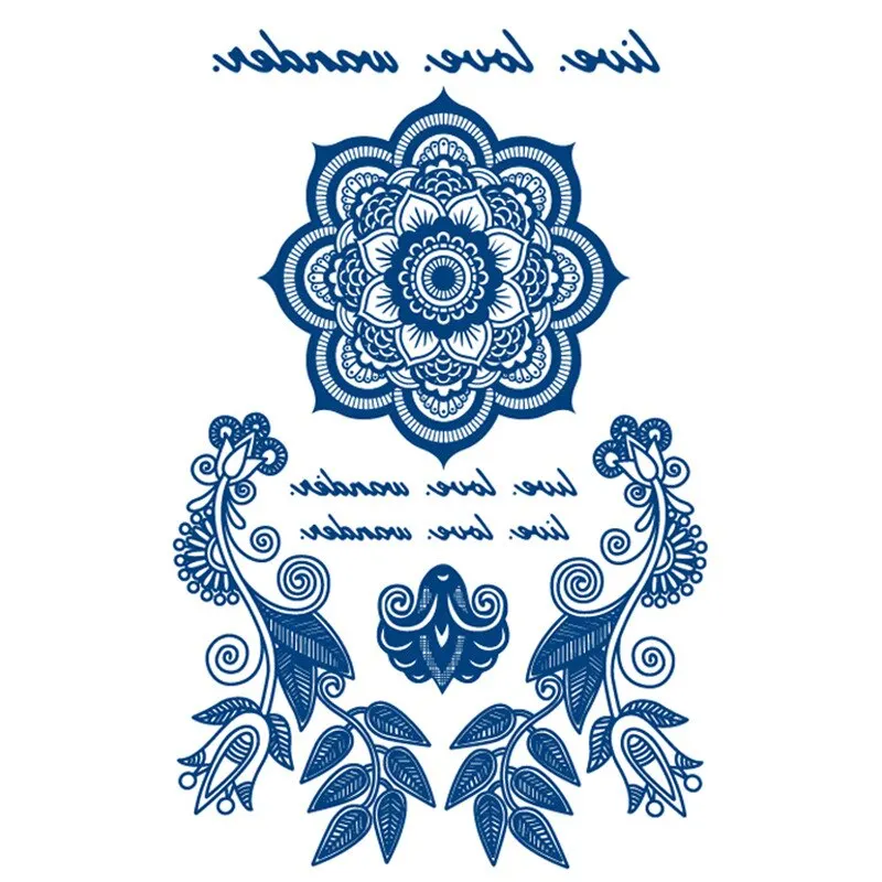 Tattoos Semi-permanent Waterproof Temporary Tattoos Butterfly Rose Scorpion Body Art Full Fake Tatoo Women Men