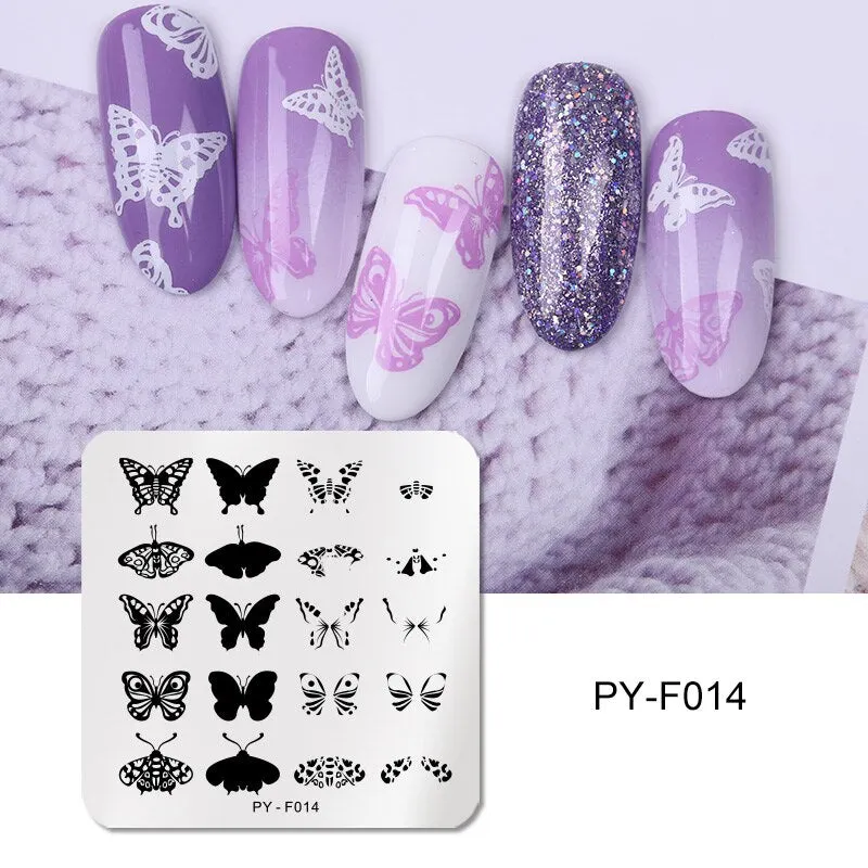 PICT YOU Nail Stamping Plates Snow Winter Nail Art Stamp Template idea nail Image Plate Stainless Steel Stencil Tools-Nail Inspo