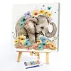 Elephant Flowers - Paint by Numbers Acrylic Painting 20*20CM(HOT)