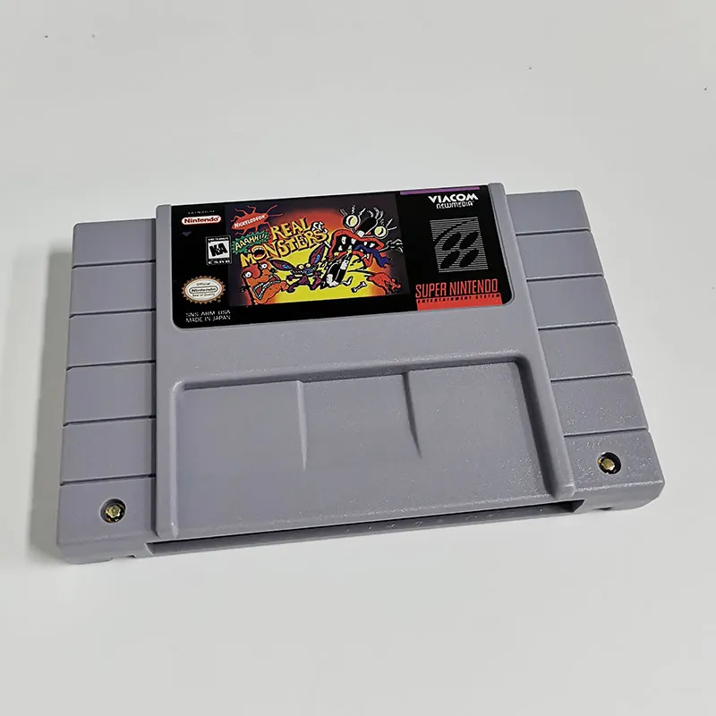 AAAHH!!! Real Monsters SNES For Super Nintendo Entertainment System - 16 Bit US Version Game Cartridge