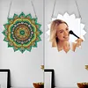 (US Local)Mandala Acrylic Special Shape Diamond Painting Mirror for Home Office Decor