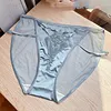 Men's Sexy Lace Mesh Hollow Large Size Briefs