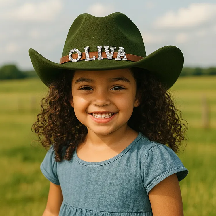 Toddler Cowgirl Hat Custom Toddler Cowboy Hat For Kids  Personalized Rhinestone Cowgirl Hat For Girls Boys  Sparkly Cowboy Hat For Women Men Birthday Party