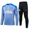 Joyfball 2024/2025 Internazionale Milan Half-Pull Training Suit Grey Jersey 1:1 Thai Quality Set