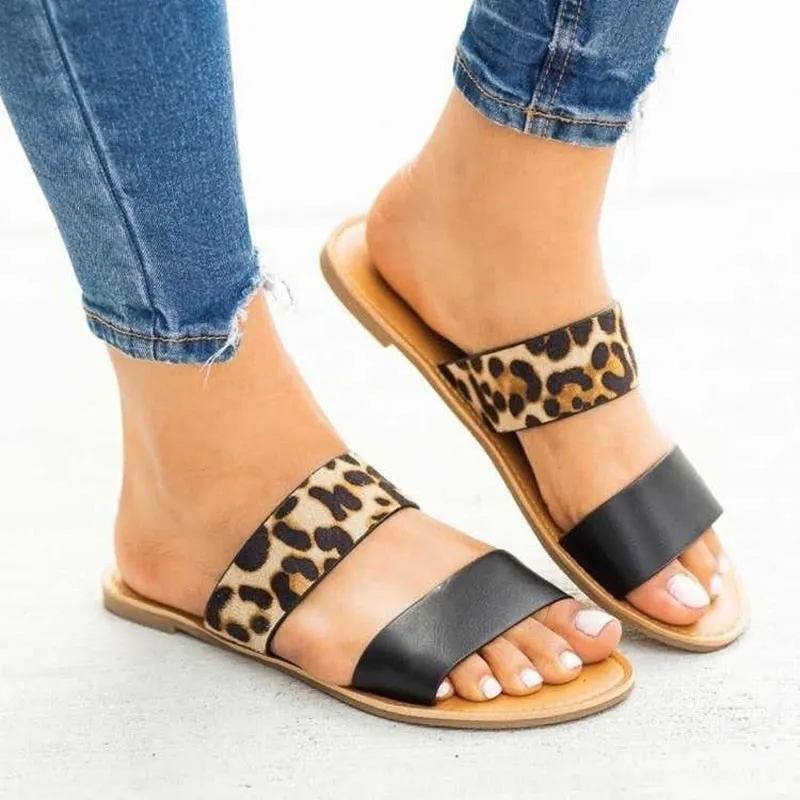 Fad 2022 Summer New Women's Slippers Flip Flops Female Slides Beach Shoes Woman Open Toe Flats Sandals Slippers Chaussures Femme