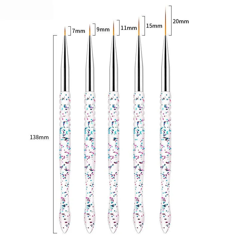 3/5/7/10PCS Multi-Styles Nail Wood Sticks Nail Dotting Pen Nail Brush Kits Nail Art Rhinestones Gems Picking Pen Nail Art Tools-Nail Inspo