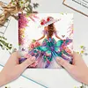 6Pcs Diamond Painting Greeting Card Heart Flower Handmade Card for Friends