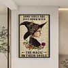 Witch Books-11CT Stamped Cross Stitch 40*60cm/15.75*23.62in(Big Size)