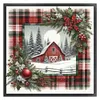 Winter Cabin-11CT Stamped Cross Stitch 40*40cm/15.75*15.75in
