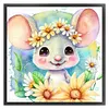 >SALE<Full Embroidery Eco-cotton Thread 11CT Printed Zodiac Rat Cross Stitch 40x40cm
