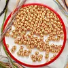 Cross Stitch Bead Embroidery Accessories 2.0mm Metallic Glass Round Beads DI Beads Suitable For 11ct Canvas Hairpin Bracelet Necklace Jewelry Accessories