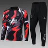 2022/2023 Psg Paris Saint-Germain Half-Pull Training Suit Red Gray Camouflage Set love fball