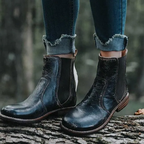 Women Vintge Ankle Boots
