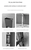 Engineering High-Precision Anti-Fall Solid Strong Magnetic Level Foldable Level Ruler Strong Magnetic High-Precision Household ABS Solid Anti-Fall Ruler Balance Measurement Level