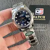 Rolex Datejust 41mm Stainless Steel on Oyster with Diamond Blue Dial and Fluted Bezel Super Clone