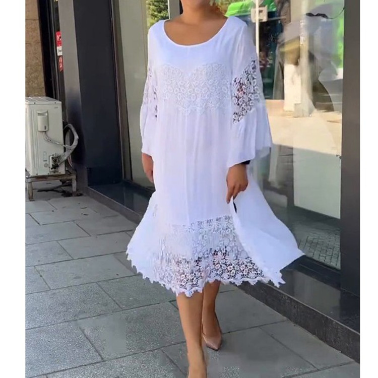 Elegant Lace Beach Boho Tunic Dress