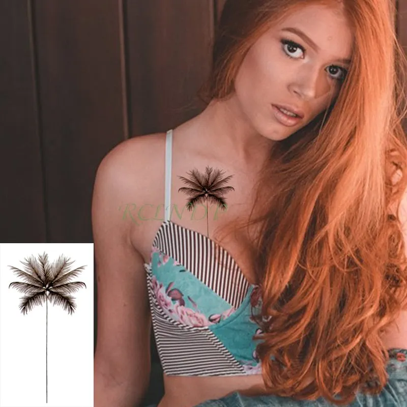 Waterproof Temporary Tattoo Sticker Body Art Love Wave Heartbeat Line Small Size Fake Tatto Flash Tatoo for Girl Women
