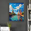 (Multi-Style)Landscape-Paint by Numbers Acrylic Painting 40*50/40*55CM